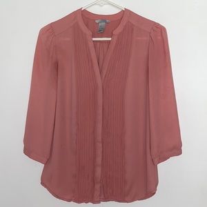Dusty rose h&m blouse